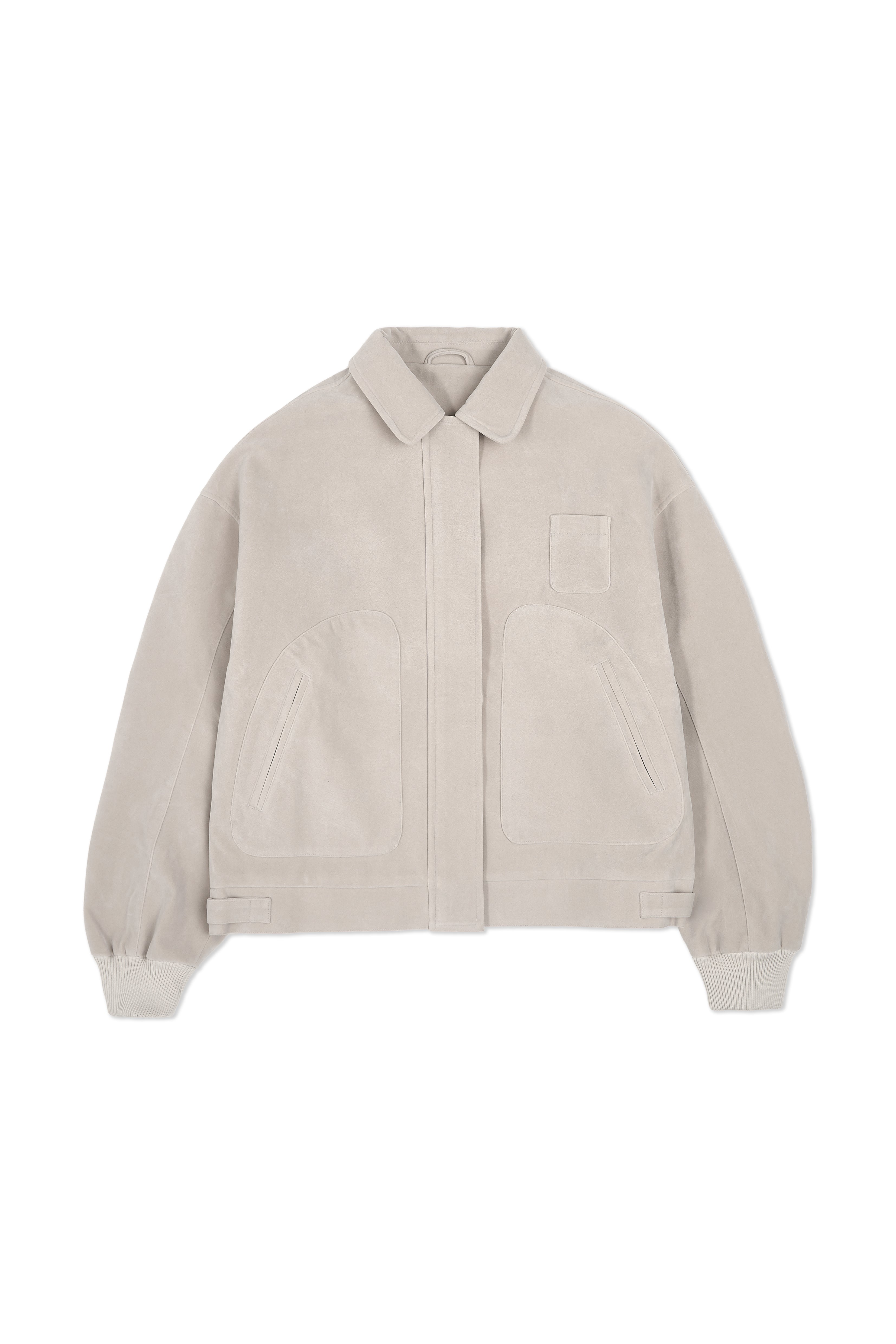Martha Faux Suede Jacket in Beige